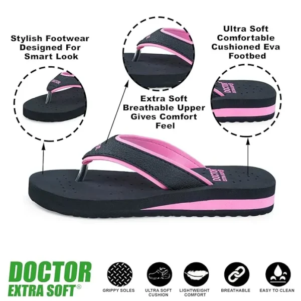 mcr women slipper pink photo4 Women’s Orthopedic & Diabetic Pink MCR Slippers